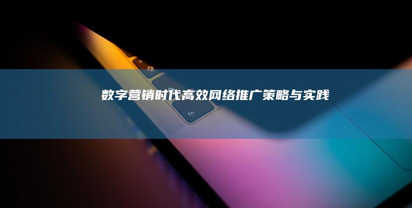 数字营销时代：高效网络推广策略与实践